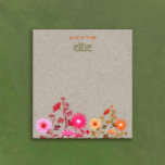 Boho Country Floral Kraft Notizblock<br><div class="desc">Für weitere passende Marketing-Materialien kontaktieren Sie mich bitte unter maurareed.designs@gmail.com. Für weitere vorgefertigte Logos besuchen Sie logoevolution.co.</div>
