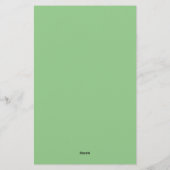 Boho Country Wildblume Aquarell Briefpapier (Rückseite)