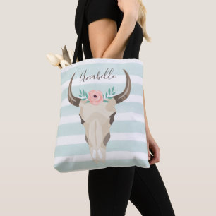 Boho Cow Skull Tasche