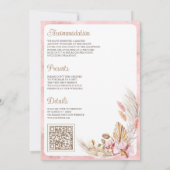 Boho Cowboy Boots Western Hochzeitseinladung Einladung (Rückseite)