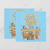 Boho Cowboy Save the Date (Vorne/Hinten)