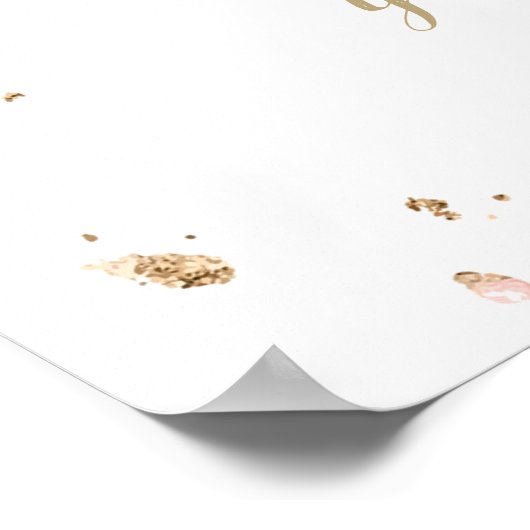 Boho Cowgirl Boot Pampas Grass Rose Willkommen Poster (Ecke)