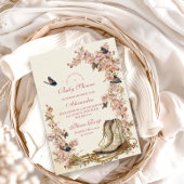 Boho Cowgirl Boots Baby Shower Einladung