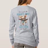 Boho Cowgirl Hat Long Sleeved T - Shirt (Rückseite)