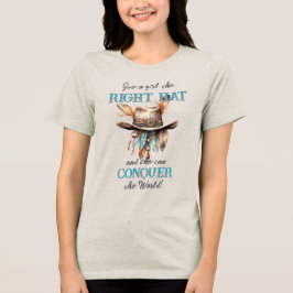 Boho Cowgirl Hat T - Shirt