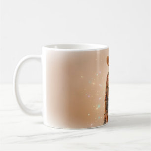 Boho-Cowgirl-Sparkle-Zöpfe Western Glow Tasse
