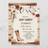 Boho Cowgirl Western Einladung (Vorne/Hinten)