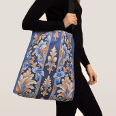 Boho Cowgirl Western Floral Damask Tragetaschen Mit Langen Trägern (Von Nahem)