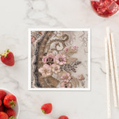 Boho Cowgirl Western Floral Wedding Napkins Serviette (Beispiel)