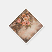 Boho Cowgirl Western Floral Wedding Napkins Serviette (Ecke)
