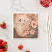 Boho Cowgirl Western Florals Wedkins Serviette (Beispiel)