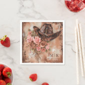 Boho Cowgirl Western Florals Wedkins Serviette (Beispiel)