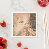 Boho Cowgirl Western Florals Wedkins Serviette (Beispiel)