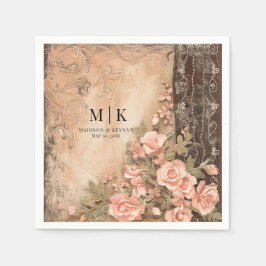 Boho Cowgirl Western Florals Wedkins Serviette