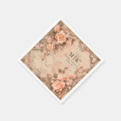 Boho Cowgirl Western Florals Wedkins Serviette (Ecke)