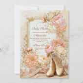 Boho Cowgirl Western Theme Babydusche Einladung (Vorderseite)