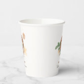 Boho Cozy Teddy Bear Sleep Baby Dusche Pappbecher (Links)