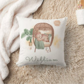 Boho Cozy Teddy Bear Sleep Monogram Kinderzimmer Kissen (Decke)