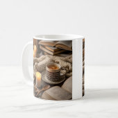 Boho Cozy Warm Kerzenlicht Kaffeetasse (Vorderseite Links)