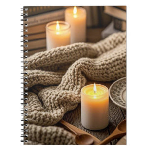 Boho Cozy Warm Kerzenlicht Notizblock