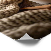 Boho Cozy Warm Kerzenlicht Poster (Ecke)