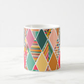 Boho Crazy Quilt Kaffeetasse (Mittel)