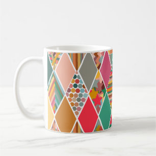 Boho Crazy Quilt Kaffeetasse