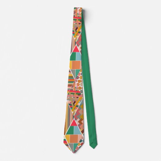 Boho Crazy Quilt Krawatte (Vorderseite)