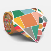 Boho Crazy Quilt Krawatte (Gerollt)