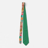 Boho Crazy Quilt Krawatte (Rückseite)