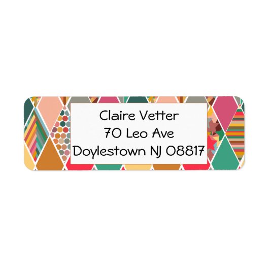 Boho Crazy Quilt Label (Vorne)