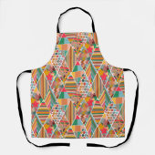Boho Crazy Quilt Schürze (Vorderseite)