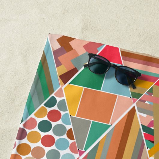Boho Crazy Quilt Strandtuch (Beispiel)
