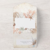 Boho Cream Beach Rustikal Kein Abendessen All In One Einladung (Außenbereich)