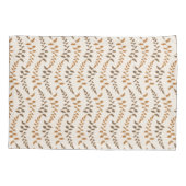 Boho Cream Fern Strings - nahtloses Muster. Kissenbezug (Rückseite)