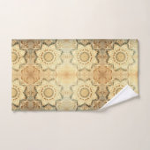 Boho Cream Swirl Herz Design Handtuchdesign Set (Handtuch)