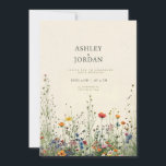 Boho Cream Wildblume Hochzeit Einladung<br><div class="desc">Diese elegante Hochzeitseinladung besticht durch einen zarten cremefarbenen Hintergrund und eine exquisite Auswahl an Wildblumen. Weiche Farbtöne in Rosa,  sanfter Lavendel und gedämpfte Grüntöne schaffen ein skurriles und romantisches Ambiente. Die Wildblumen sind künstlerisch an den Rändern angeordnet,  um den Text mit einer natürlichen und charmanten Touch zu rahmen.</div>