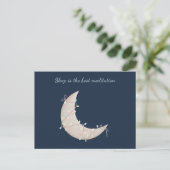 Boho Crescent Moon Postkarte (Stehend Vorderseite)