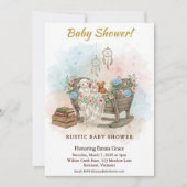 Boho Crib Dream Catcher Baby Shower Invitation Einladung (Vorderseite)