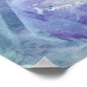 Boho Crystal Colorful Mineral Art Fotografy Poster (Ecke)