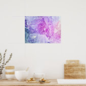 Boho Crystal Colorful Mineral Art Fotografy Poster (Küche)