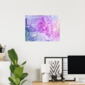 Boho Crystal Colorful Mineral Art Fotografy Poster (Heimbüro)