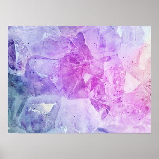 Boho Crystal Colorful Mineral Art Fotografy Poster (Vorne)
