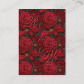 Boho Custom Carnation Fantasy Beach Wedding Begleitkarte (Rückseite)