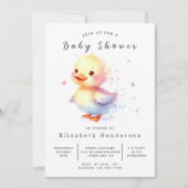 Boho Custom Duck Baby Shower Einladung (Vorderseite)