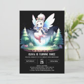 Boho Custom Fairy Birthday Einladung (Stehend Vorderseite)