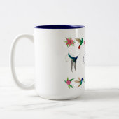 Boho Custom Hummingbirds Zweifarbige Tasse (Links)