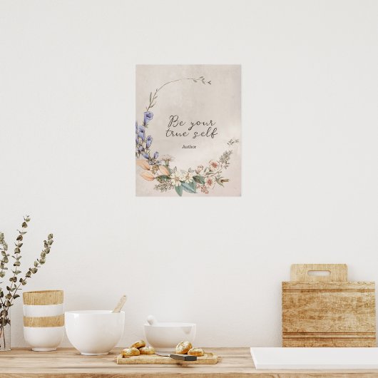 Boho Custom Quote Print Sign | Personalisiertes An Poster (Küche)