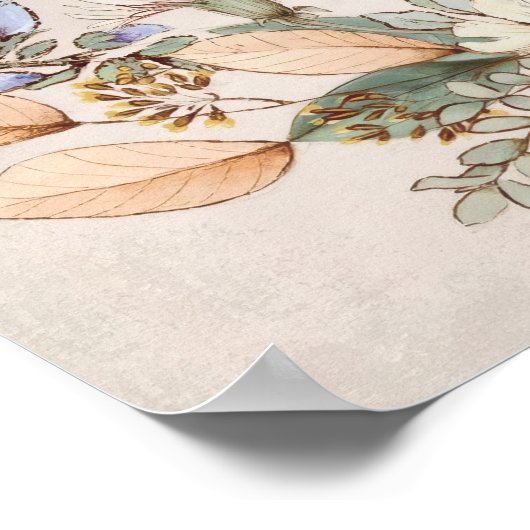 Boho Custom Quote Print Sign | Personalisiertes An Poster (Ecke)