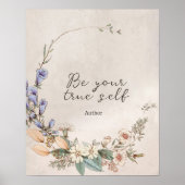 Boho Custom Quote Print Sign | Personalisiertes An Poster (Vorne)